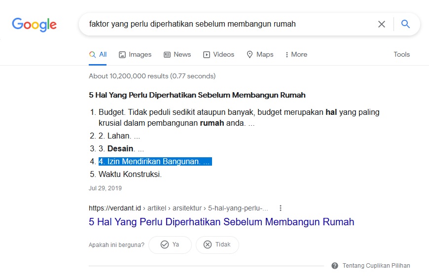 faktor-faktor yang perlu diperhatikan sebelum membangun rumah